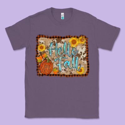 Hello Fall Classic Tee Designed By Adodesignshop