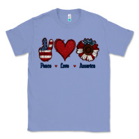 Colony Blue Peace Love America Classic Tee - Jasminsmagicworld