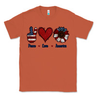Copper Peace Love America Classic Tee - Jasminsmagicworld