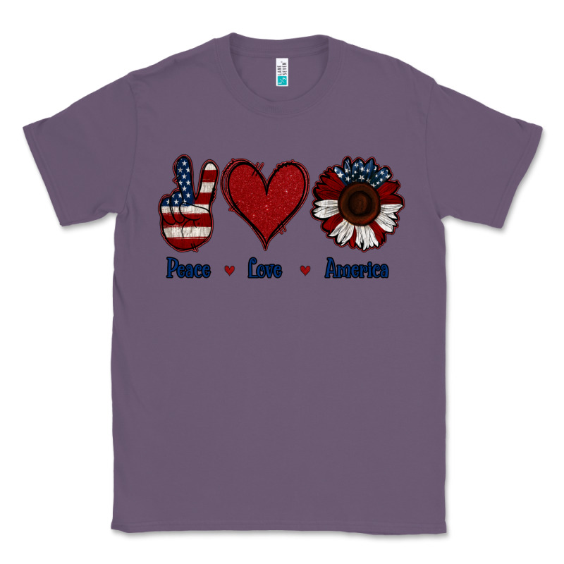 Peace Love America Classic Tee by Jasminsmagicworld | Teevron