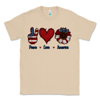 Mushroom Peace Love America Classic Tee - Jasminsmagicworld