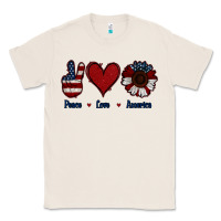 Natural Peace Love America Classic Tee - Jasminsmagicworld