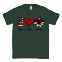 Sports Green Peace Love America Classic Tee - Jasminsmagicworld