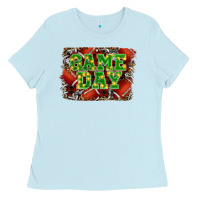 Baby Blue christmas game day Ladies Tee - RanaPortraitStore