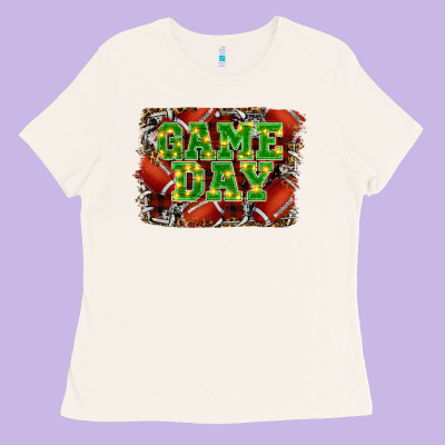 Christmas Game Day Ladies Tee Designed By Ranaportraitstore