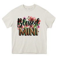 Cream flowers blessed mini Heavy Core Tee - Zillion Design Studio