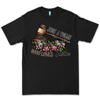 Black just a woman who loves justice Premium Tee - SublimationCraftShop