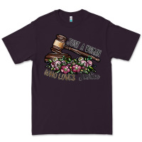 Plum just a woman who loves justice Premium Tee - SublimationCraftShop