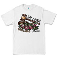 White just a woman who loves justice Premium Tee - SublimationCraftShop