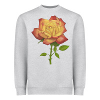 Heather Grey rainbow's end rose Heavyweight Sweatshirt - LillyAllenDesigns