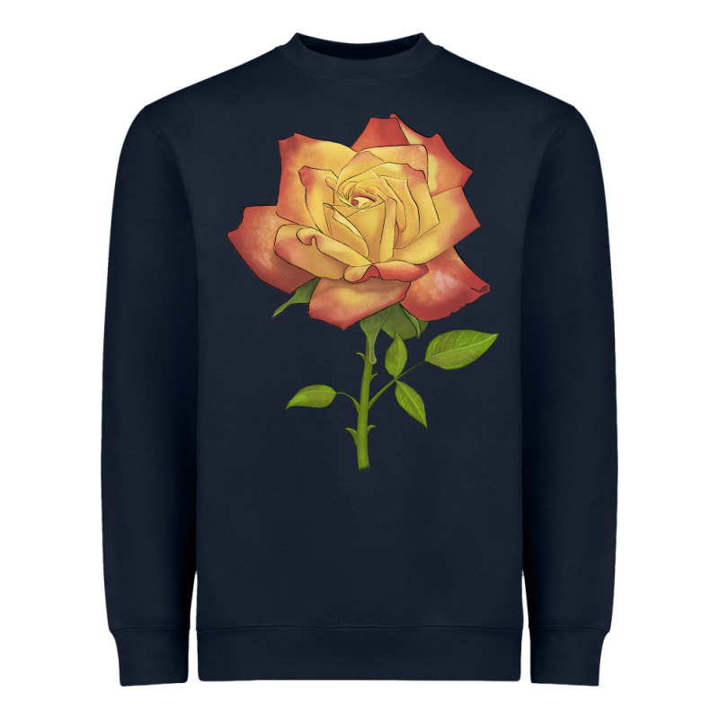 Rainbow's End Rose Heavyweight Sweatshirt by LillyAllenDesigns | Teevron