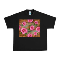 Black Western Pink Roses Urban Heavy Tee - LillyAllenDesigns