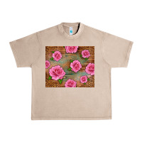 French Oak Western Pink Roses Urban Heavy Tee - LillyAllenDesigns