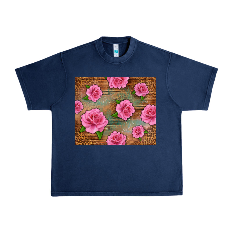 Western Pink Roses Urban Heavy Tee by LillyAllenDesigns | Teevron