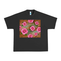 Pigment Black Western Pink Roses Urban Heavy Tee - LillyAllenDesigns