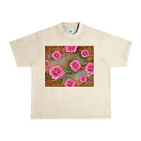 Sandshell Western Pink Roses Urban Heavy Tee - LillyAllenDesigns
