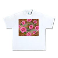 White Western Pink Roses Urban Heavy Tee - LillyAllenDesigns