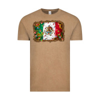 Vintage Coffee Christmas lights Mexican flag Vintage Tee - Jasminsmagicworld