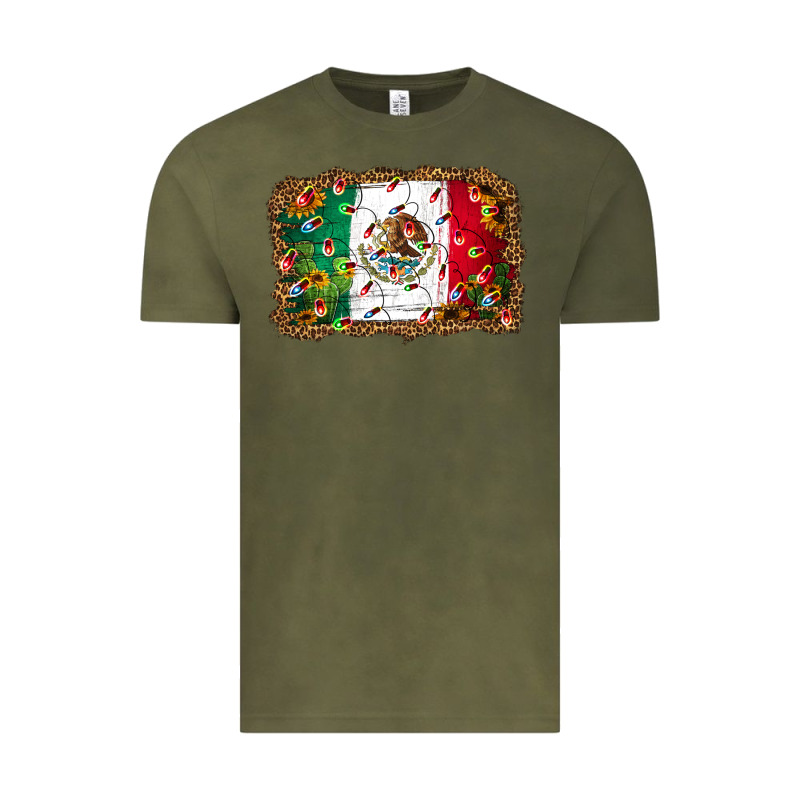 Christmas Lights Mexican Flag Vintage Tee by Jasminsmagicworld | Teevron