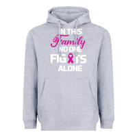 Heather Grey In This Family No One Fights Alone Cancer Survivor Heavyweight Hoodie - Bettercallsaul