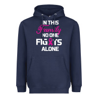 Navy In This Family No One Fights Alone Cancer Survivor Heavyweight Hoodie - Bettercallsaul