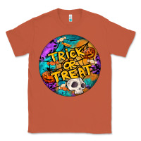 Copper Trick Or Treat Hallowen Round Classic Tee - LillyAllenDesigns