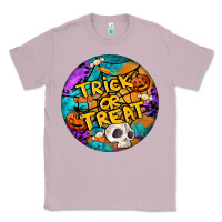 Lilac Trick Or Treat Hallowen Round Classic Tee - LillyAllenDesigns