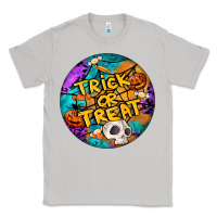 Moon Dust Trick Or Treat Hallowen Round Classic Tee - LillyAllenDesigns