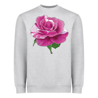 Heather Grey parade day rose Heavyweight Sweatshirt - LillyAllenDesigns