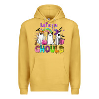 Antique Gold Let's go ghouls Premium Hoodie - NancyCooperArtShop
