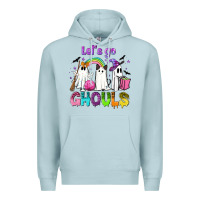 Blue Mist Let's go ghouls Premium Hoodie - NancyCooperArtShop