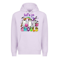 Lilac Let's go ghouls Premium Hoodie - NancyCooperArtShop