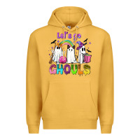 Mustard Let's go ghouls Premium Hoodie - NancyCooperArtShop