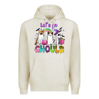 Oatmeal Heather Let's go ghouls Premium Hoodie - NancyCooperArtShop