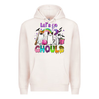 Pale Pink Let's go ghouls Premium Hoodie - NancyCooperArtShop