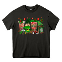 Asphalt christmas tractor coffee cups Heavy Core Tee - texasbilliewilder