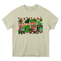 Mossy christmas tractor coffee cups Heavy Core Tee - texasbilliewilder