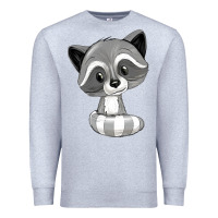 Heather Grey raccoon Premium Sweatshirt - texasbilliewilder