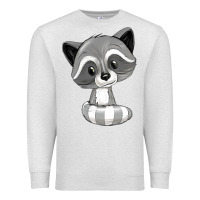 Oatmeal Heather raccoon Premium Sweatshirt - texasbilliewilder