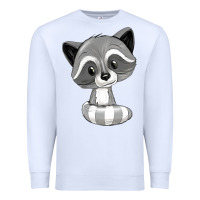 White raccoon Premium Sweatshirt - texasbilliewilder
