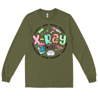 Army Green x ray tech Long Sleeve Tee - MaliasSmallBusiness