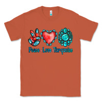 Copper Peace Love Turquoise Classic Tee - Jasminsmagicworld