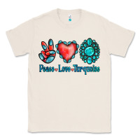 Natural Peace Love Turquoise Classic Tee - Jasminsmagicworld