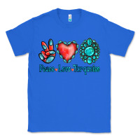 True Royal Peace Love Turquoise Classic Tee - Jasminsmagicworld