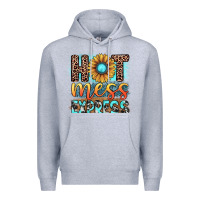 Heather Grey hot mess express Premium Hoodie - JahusDesignShop