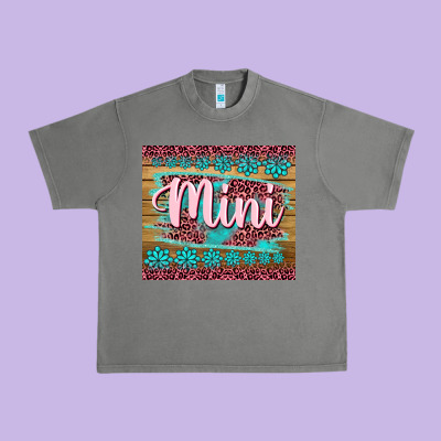 Western Mother's Day Mini Urban Heavy Tee Designed By Barkaloodesign