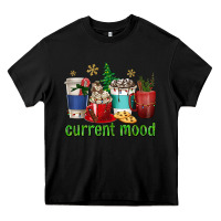 Black coffee cups current mood Heavy Core Tee - texasbilliewilder