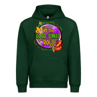 Forest Green let the good times roll olivia Urban Hoodie - OliviaCreatesArt