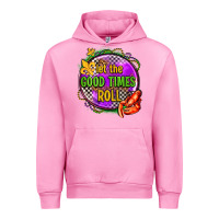 Fuchsia Pink let the good times roll olivia Urban Hoodie - OliviaCreatesArt