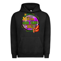 Pigment Black let the good times roll olivia Urban Hoodie - OliviaCreatesArt